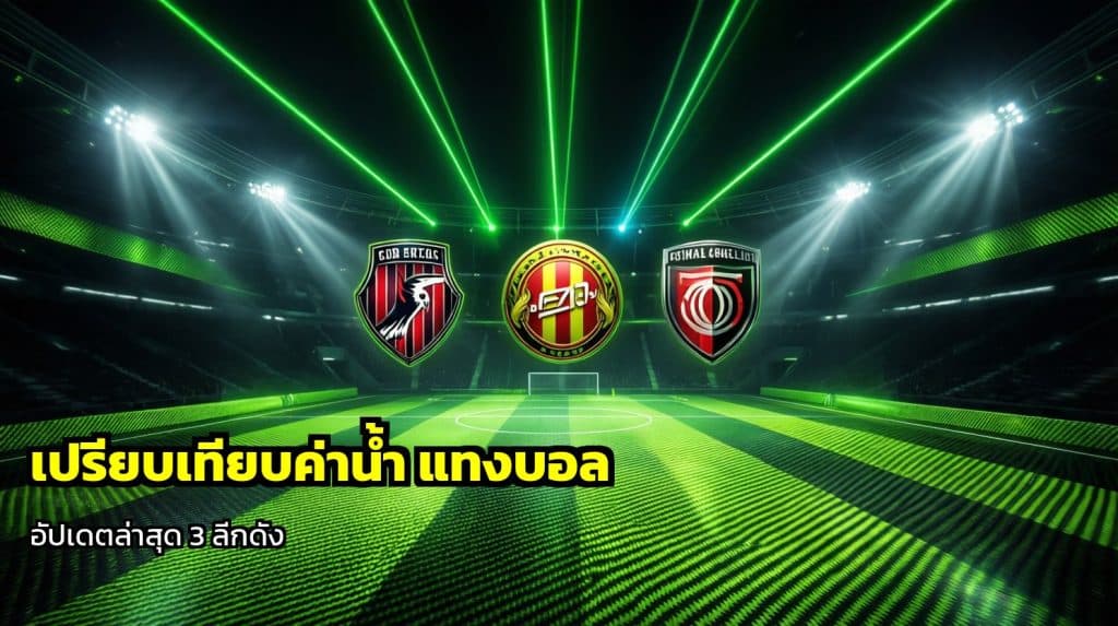 เปรียบเทียบค่าน้ำ แทงบอล
